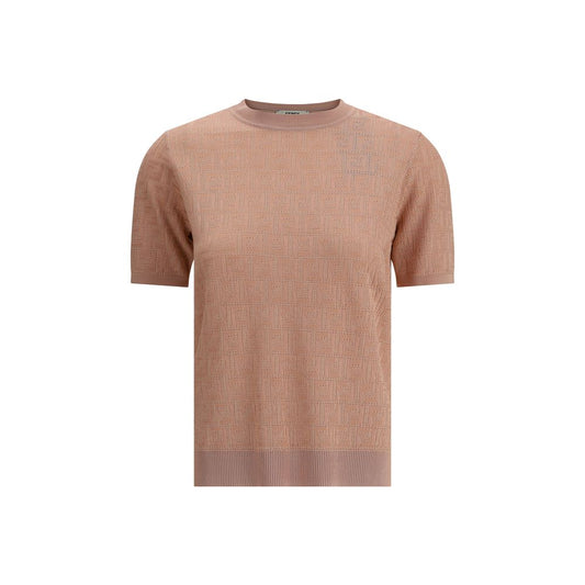 Fendi Multicolor Viscose T-Shirt Fendi