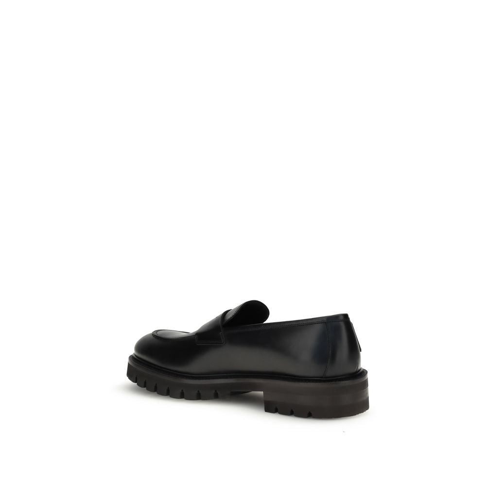 Ferragamo Black Rubber Slip-On Loafers Ferragamo