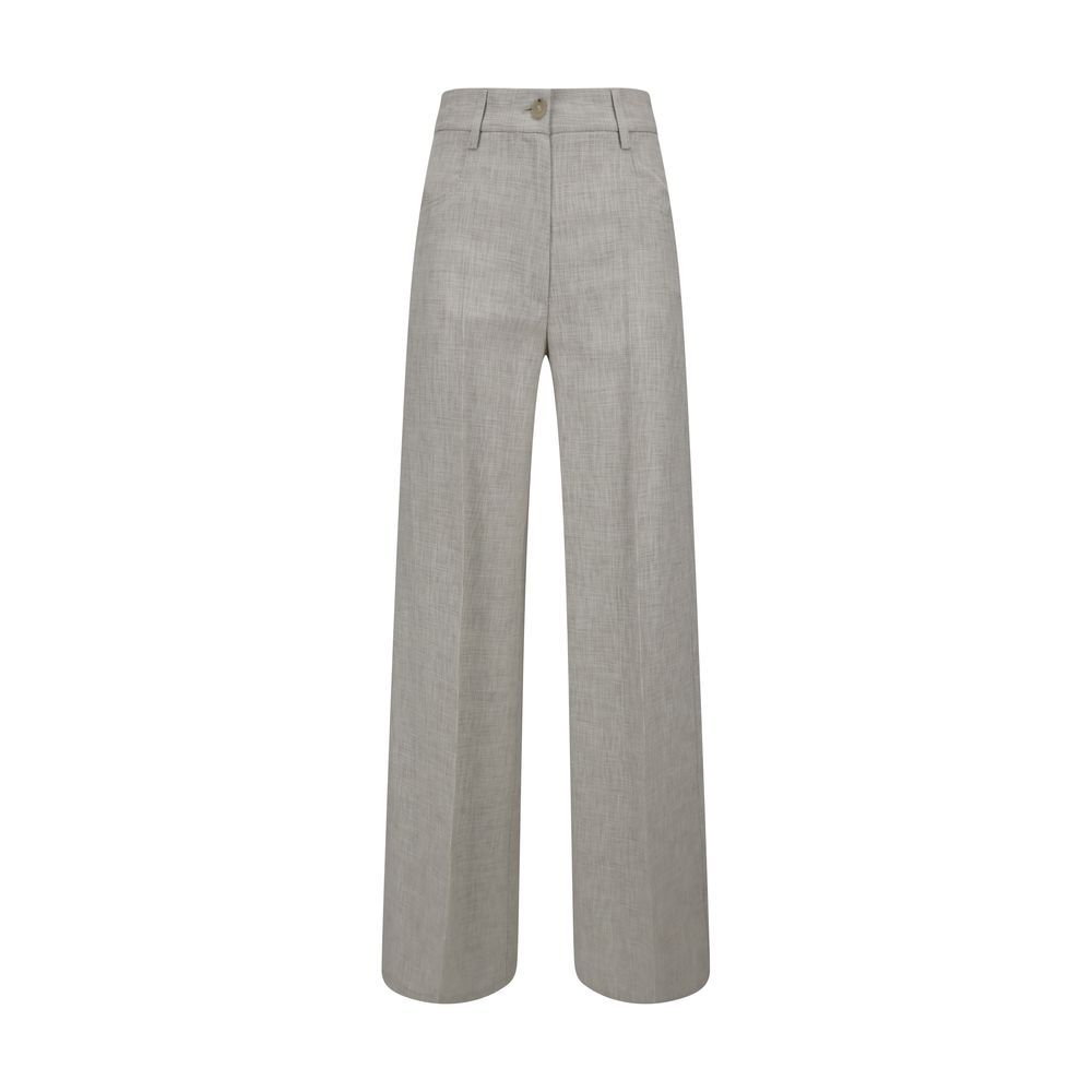 Forte_Forte Gray Viscose Casual Pants Forte_Forte