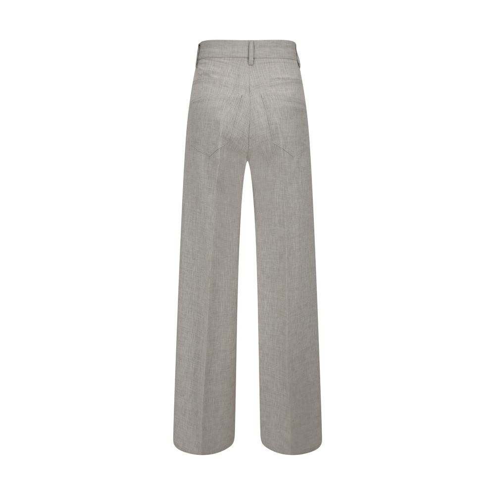Forte_Forte Gray Viscose Casual Pants Forte_Forte