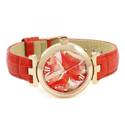 GC Orange Leather Dress Watch GC