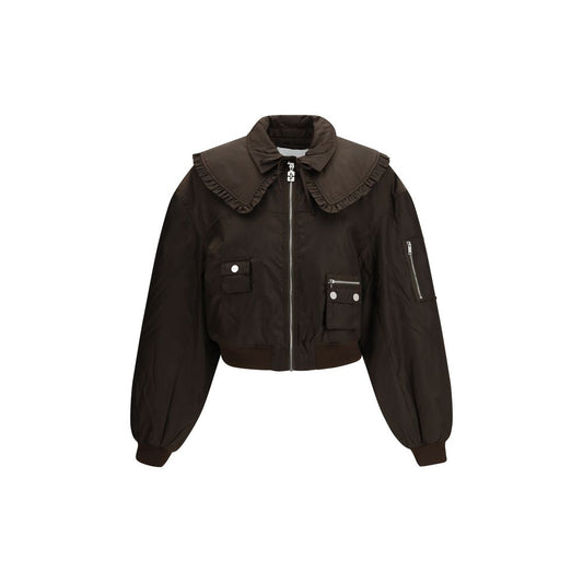 Ganni Bicolor Polyamide Bomber 1728,72470364320,Bicolor,Bombers - Jackets & Coats - Clothing,Clothing,Ganni,IT36 | XS,IT38 | S,IT40 | M,Jackets & Coats - Clothing,New with tags,Women