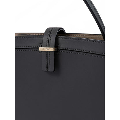 Giada Anthracite Leather Shoulder Bag Giada