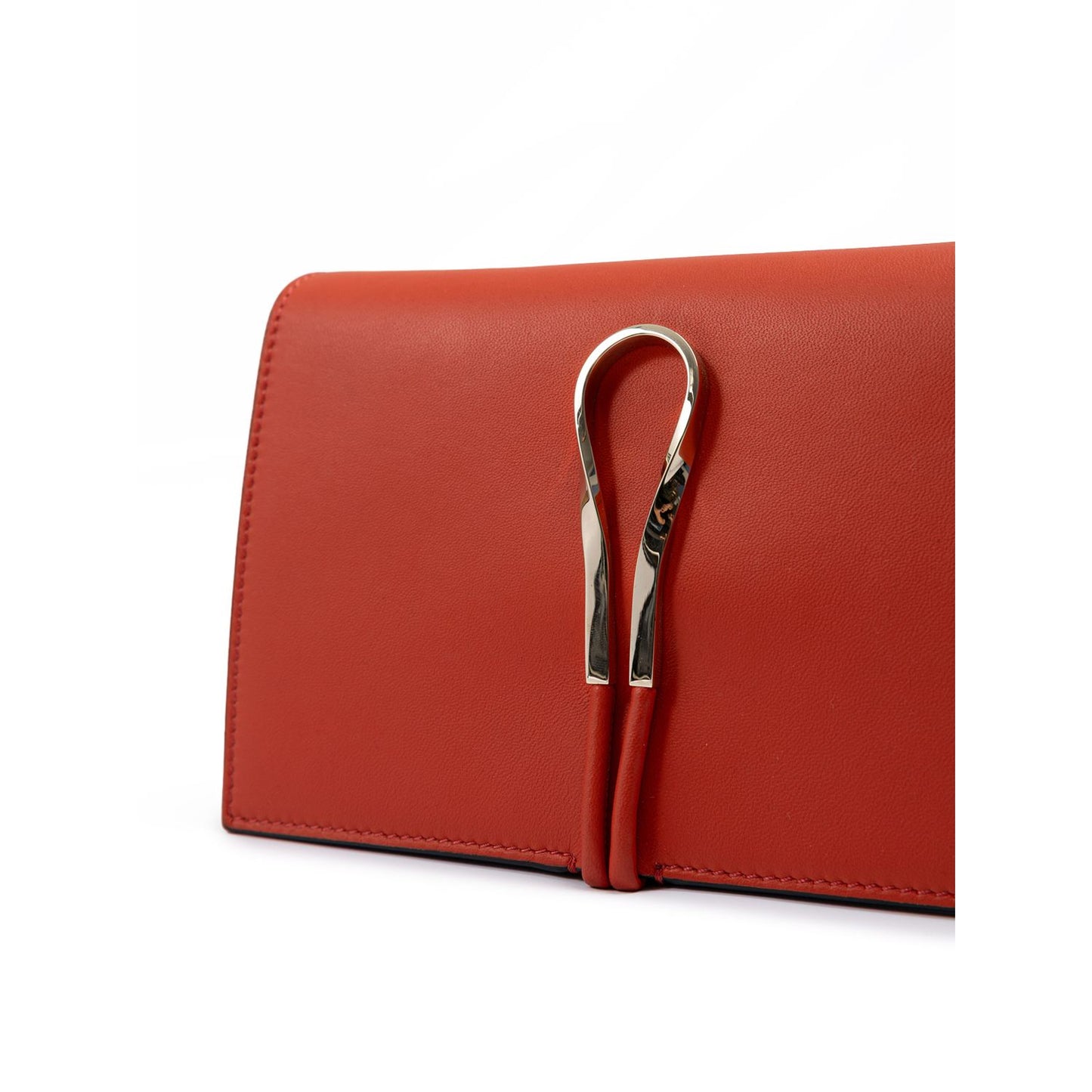 Giada Red Leather Clutch Bag Giada