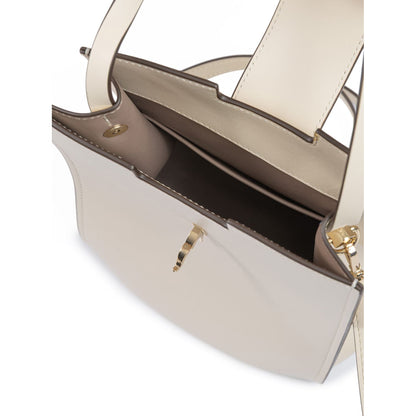 Giada White Leather Shoulder Bag Giada