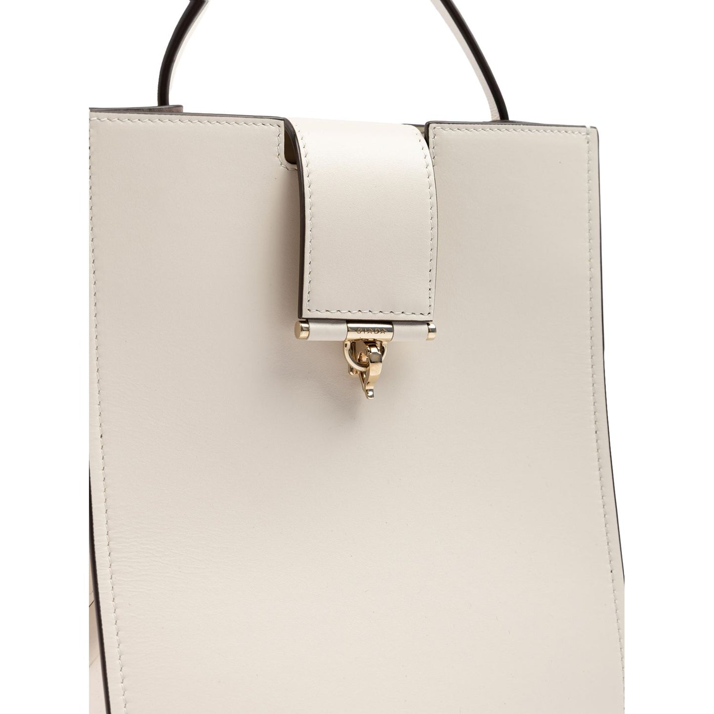 Giada White Leather Shoulder Bag Giada