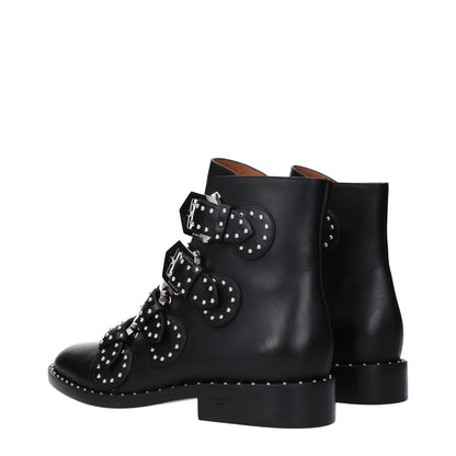 Givenchy Black Leather Ankle Boots