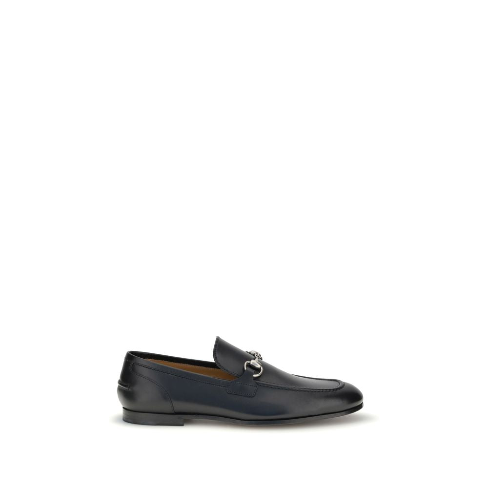 Gucci Black Calf Leather Bos Taurus Slip-On Loafers Gucci