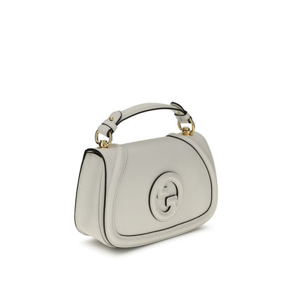 Gucci White Calf Leather Bos Taurus Handbag