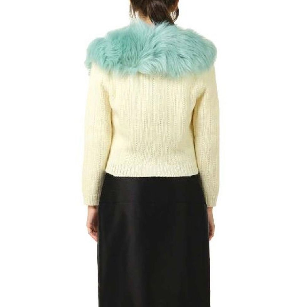 Gucci White Wool Cardigan