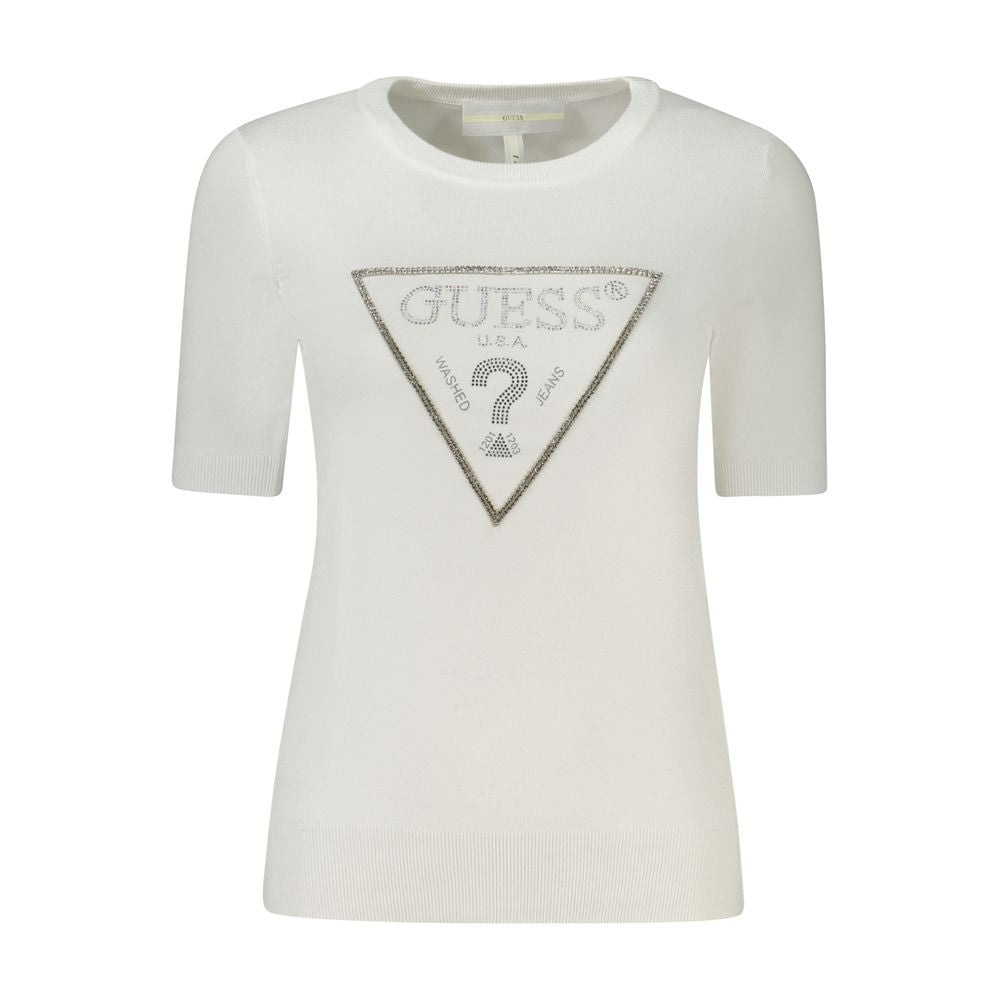 Guess Jeans Bianco Viscosa Women Sweater