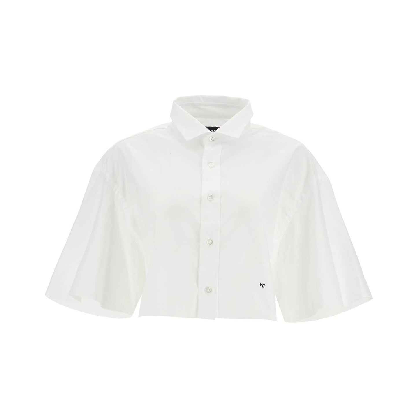 Homme Girls white oversized cotton shirt