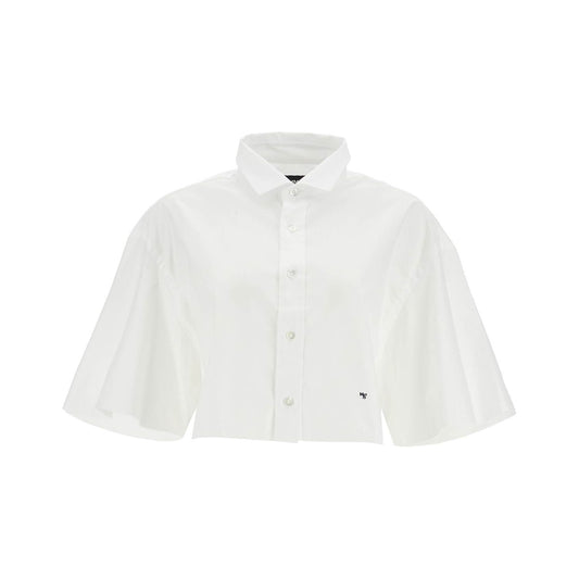 Homme Girls white oversized cotton shirt