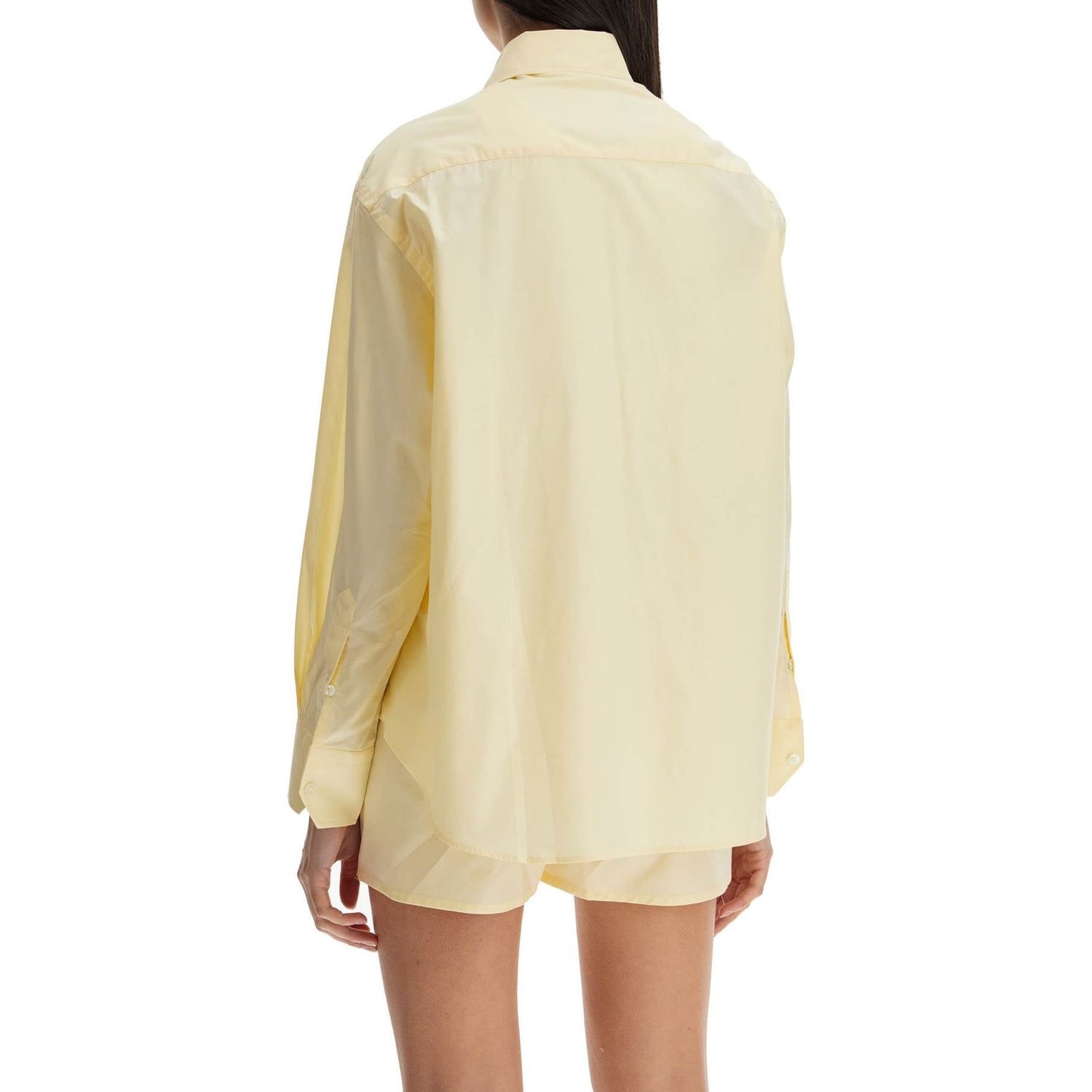 Homme Girls pale yellow cotton 70's style women's shirt