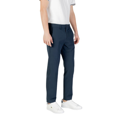 Hugo Boss Blue Polyester Skinny Pants