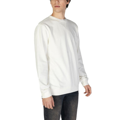 Hugo Boss White Cotton Sweatshirt