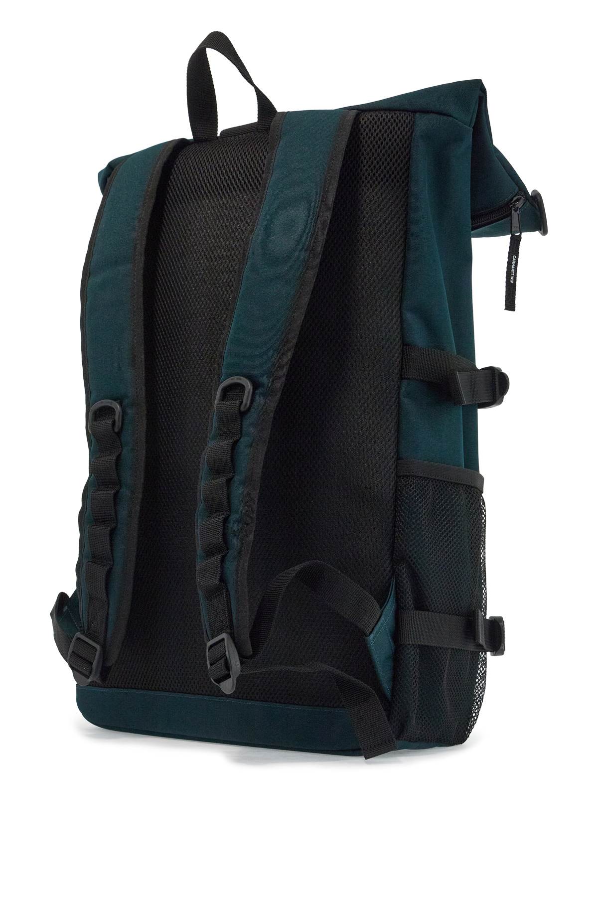 Front view with bag zipped and handles upright.