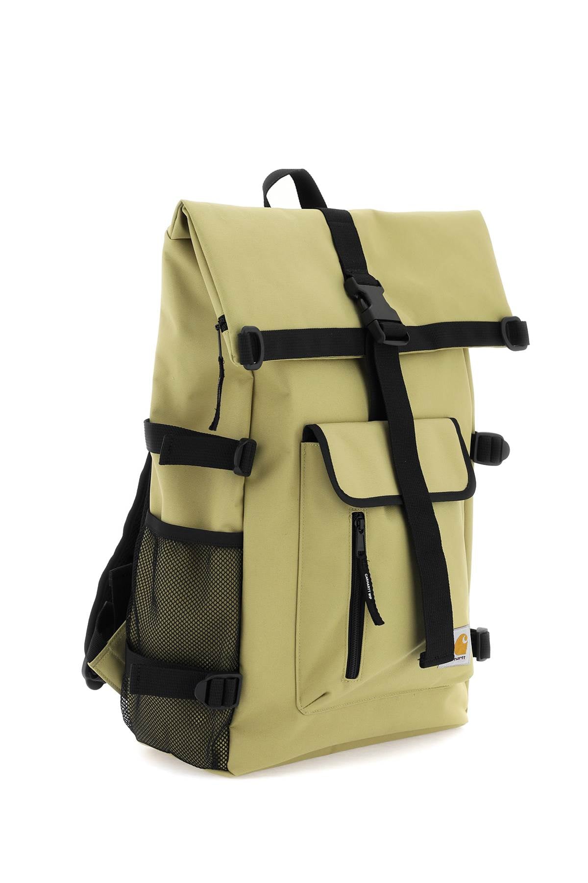 Front view with bag zipped and handles upright.