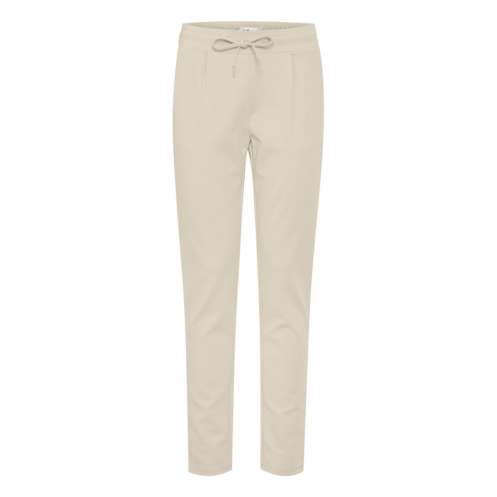ICHI Beige Polyester Pants ICHI