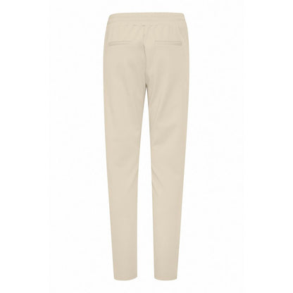 ICHI Beige Polyester Pants ICHI