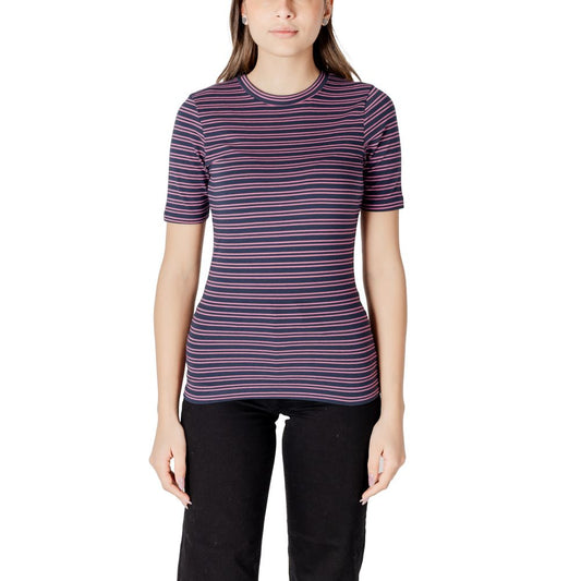 ICHI Bicolor Cotton T-Shirt