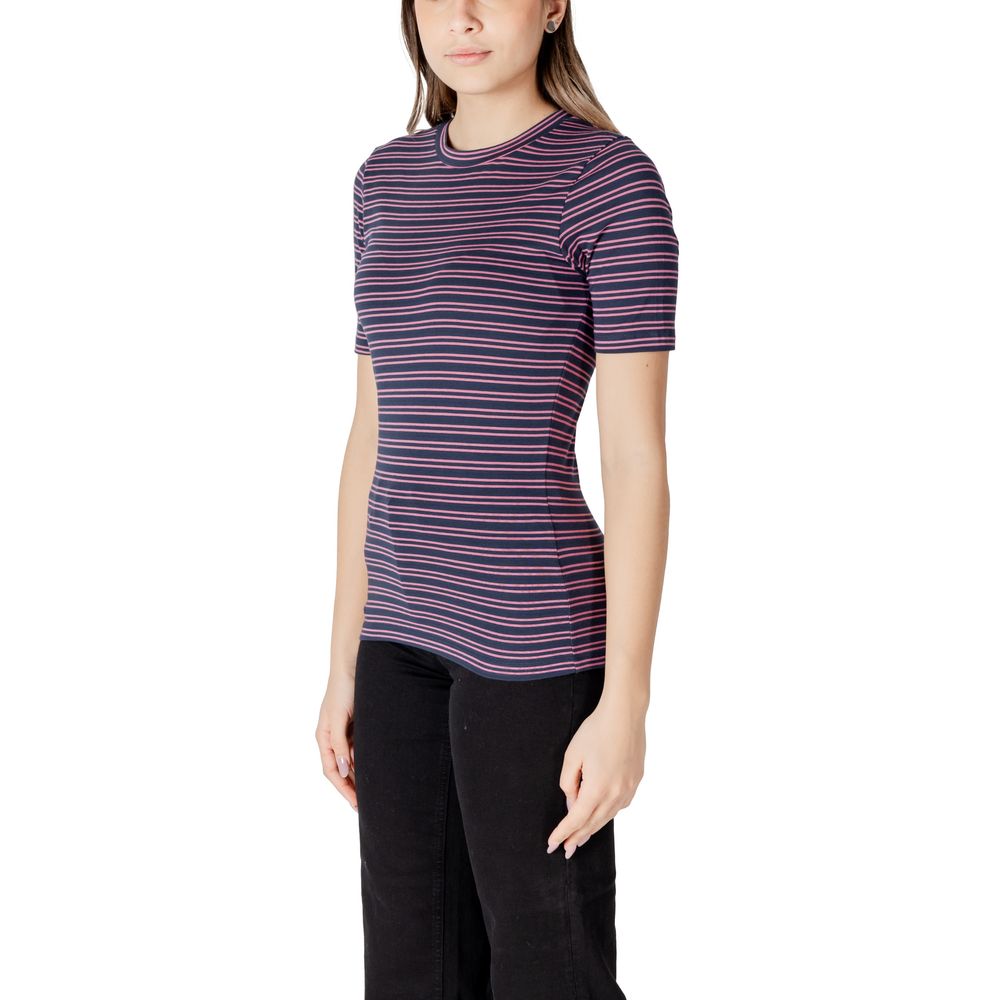 ICHI Bicolor Cotton T-Shirt ICHI