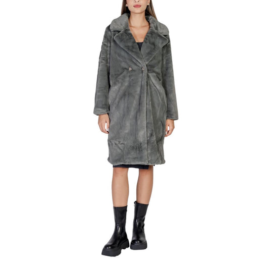 ICHI Black Polyester Coat 1728,71956299936,Black,Clothing,Coats - Jackets & Coats - Clothing,ICHI,IT36|XXS,Jackets & Coats - Clothing,New with tags,Women