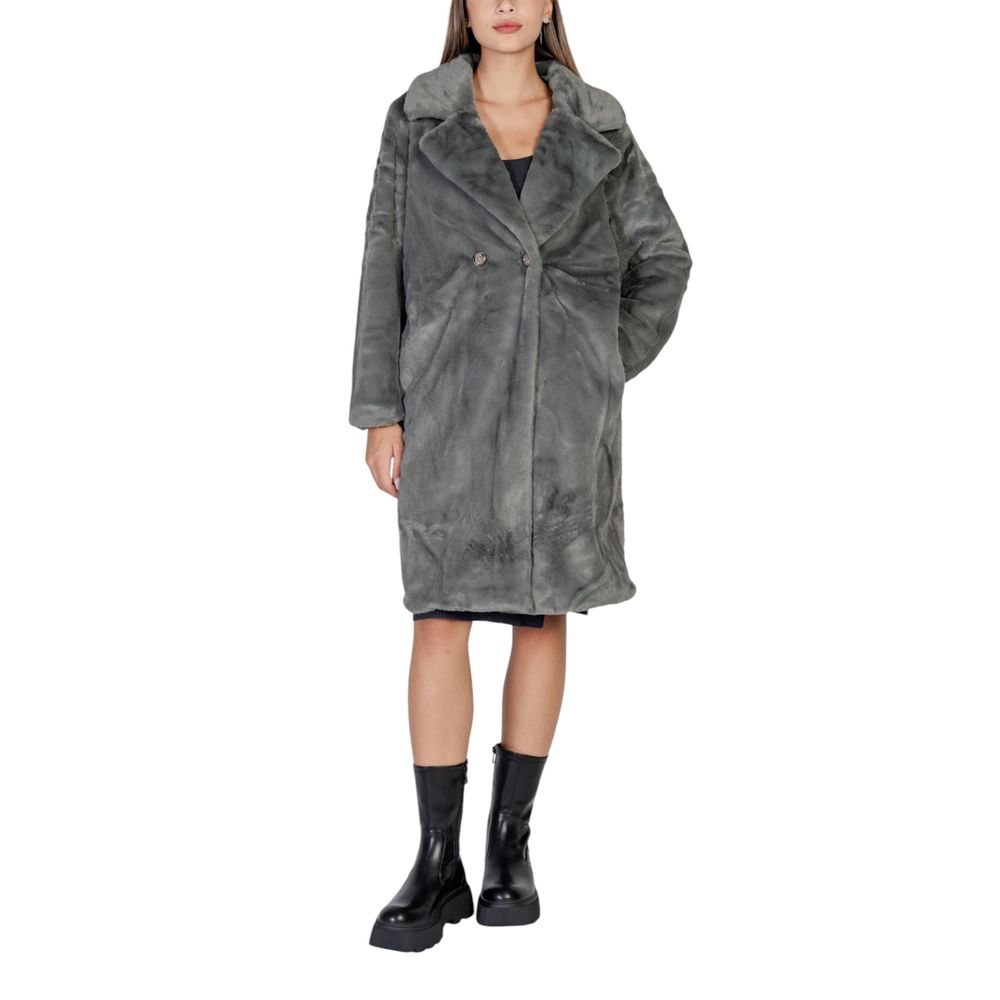ICHI Black Polyester Coat 1728,71956299936,Black,Clothing,Coats - Jackets & Coats - Clothing,ICHI,IT36|XXS,Jackets & Coats - Clothing,New with tags,Women