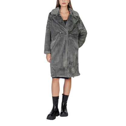 ICHI Black Polyester Coat 1728,71956299936,Black,Clothing,Coats - Jackets & Coats - Clothing,ICHI,IT36|XXS,Jackets & Coats - Clothing,New with tags,Women
