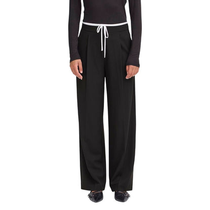 ICHI Black Polyester Pants 1728,71956299936,Black,Clothing,ICHI,IT40|S,New with tags,Pants - Clothing,Women