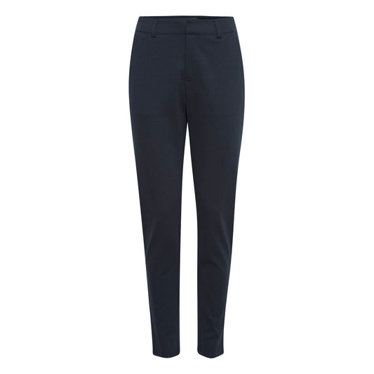 ICHI Blue Recycled Polyester Dress Pants ICHI