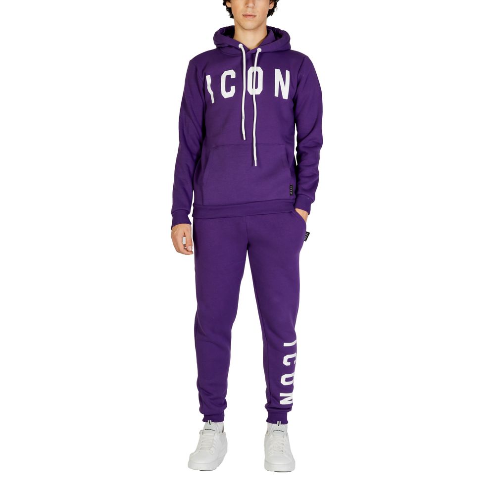 Icon Purple Cotton Hoodie Icon