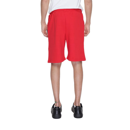 Icon Red Cotton Bermuda Shorts Icon