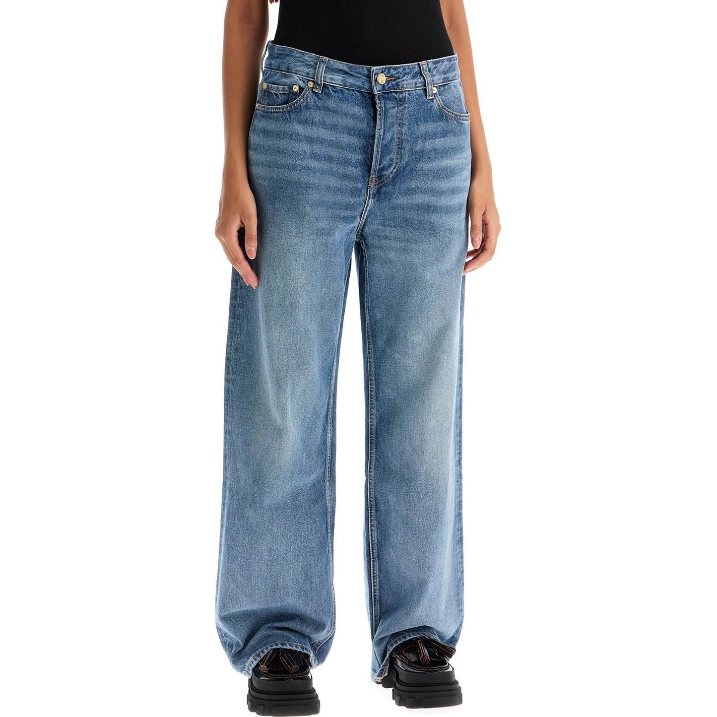 Ganni baggy jeans with iz Jeans Ganni