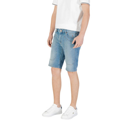 Jeckerson Light Blue Cotton Bermuda Shorts Jeckerson
