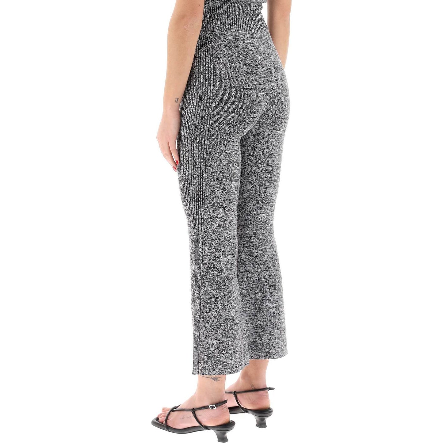 Ganni stretch knit cropped pants Trousers Ganni