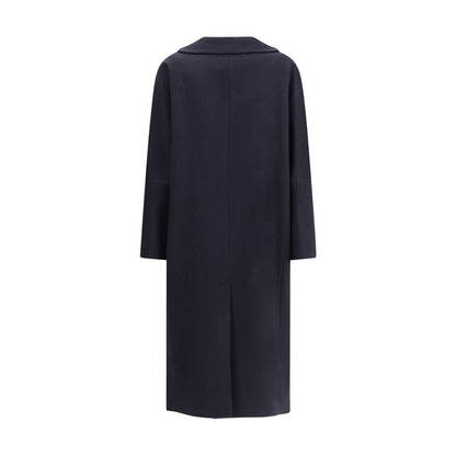 Lardini Black Cashmere Coat Lardini