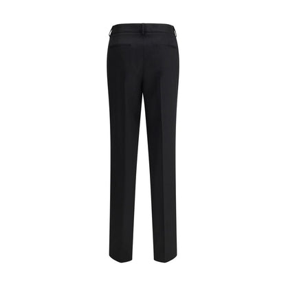 Lardini Black Wool Dress Pants Lardini