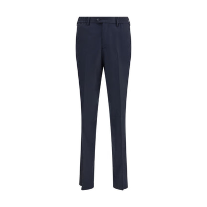 Lardini Blue Fleece Wool Chino Pants Lardini