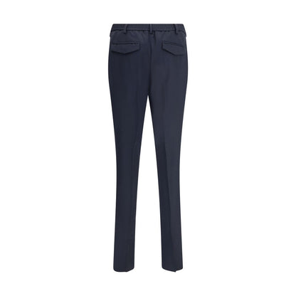 Lardini Blue Fleece Wool Chino Pants Lardini