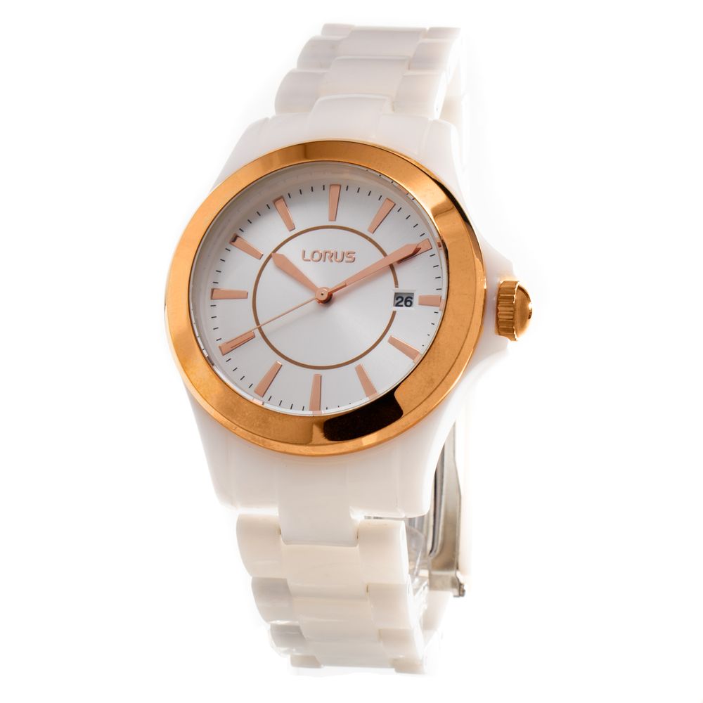 Lorus White Plastic Dress Watch Lorus