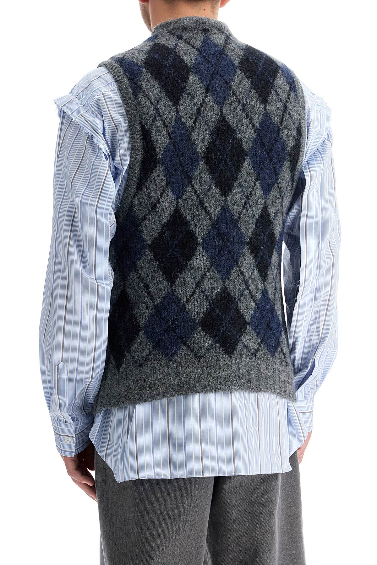 OUR LEGACY soft duke argyle formal knit vest Knitwear OUR LEGACY