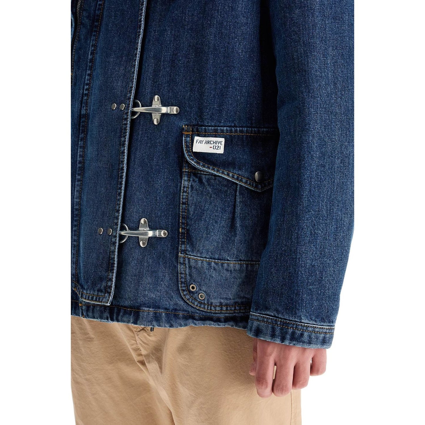 FAY ARCHIVE denim jacket with 4 hooks Jackets FAY ARCHIVE