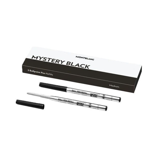 MONTBLANC Mod. MISTERY BLACK - BALLPOINT PEN REFILLS - MEDIUM - 2 PCS MONTBLANC