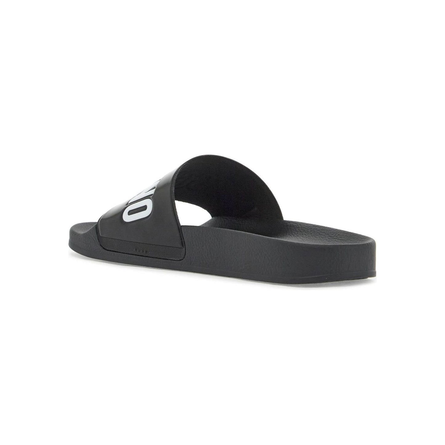 Moschino rubber slides with logo branding Sandals Moschino