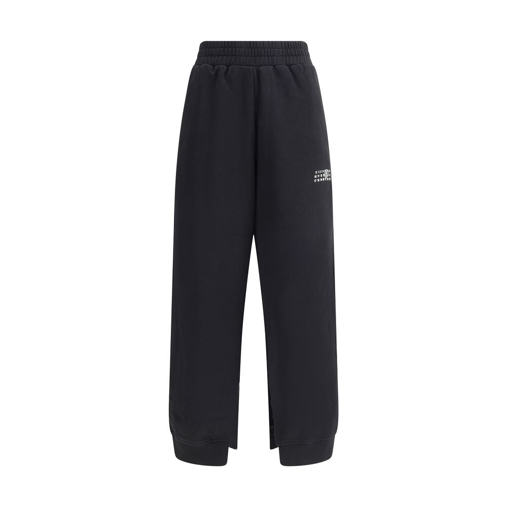 MM6 Black Cotton Joggers (Workout Pants) MM6