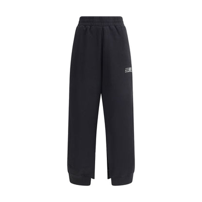 MM6 Black Cotton Joggers (Workout Pants) MM6