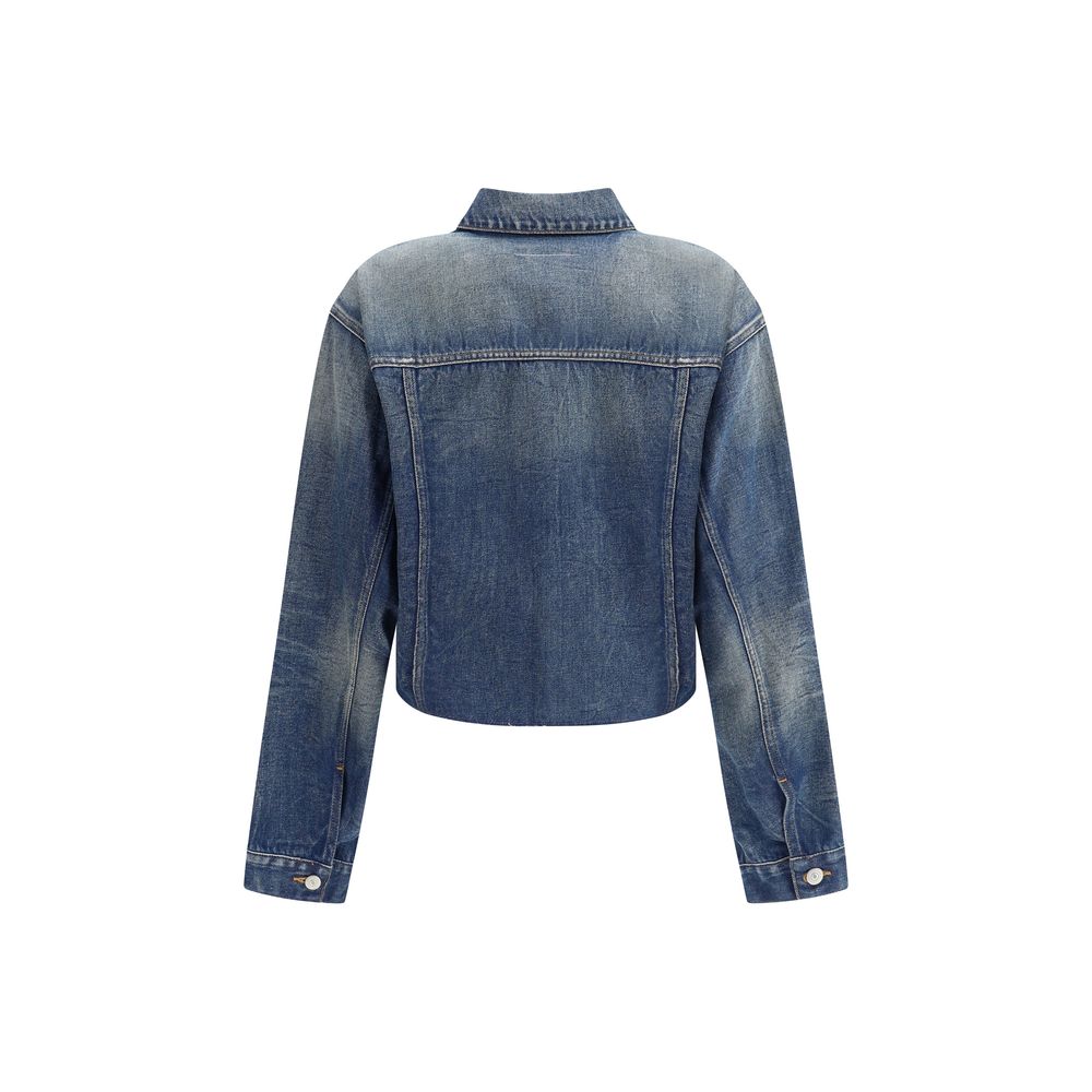MM6 Blue Cotton Denim Jacket MM6