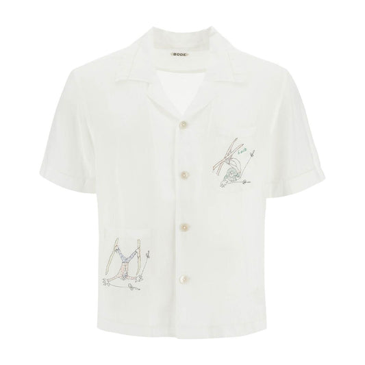 Bode embroidered linen shirt Shirts Bode