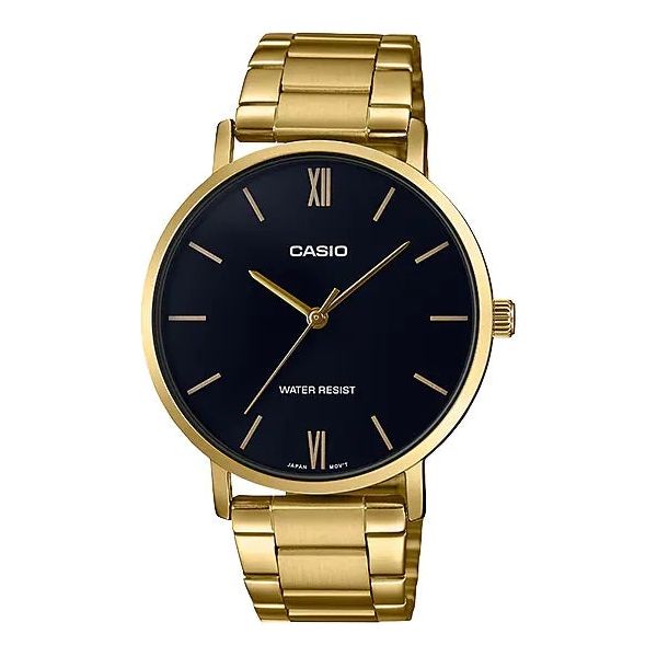 CASIO COLLECTION Mod. MINIMAL GOLD - BLACK WATCHES